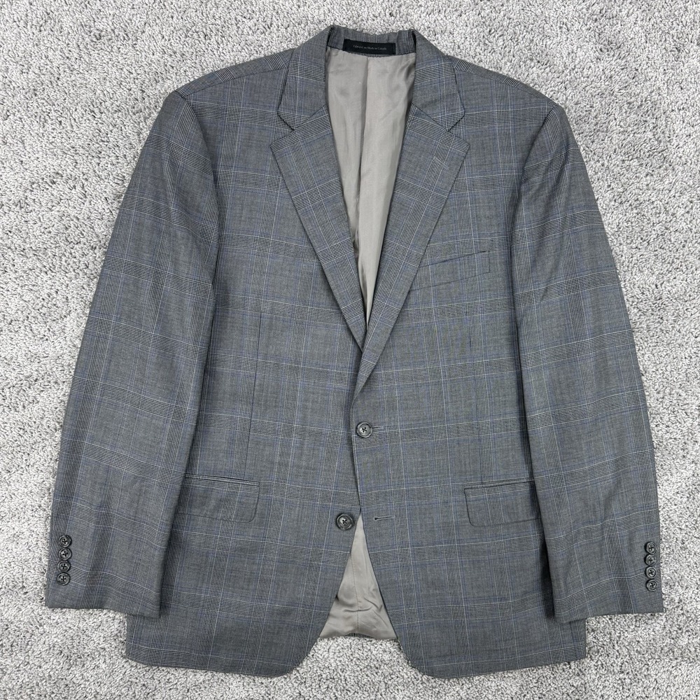 Samuelsohn Blazer Men's 42 Glen Plaid Wool Cashmere Vitale Barberis Canonico